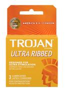 Trojan Ultra Ribbed 3`s
