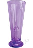 Party Pecker Light Up Beer Glass Purple