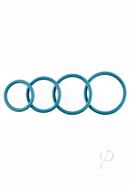 Rubber O Ring Turquoise 4pk