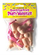 Super Fun Penis Party Whistles 6pk